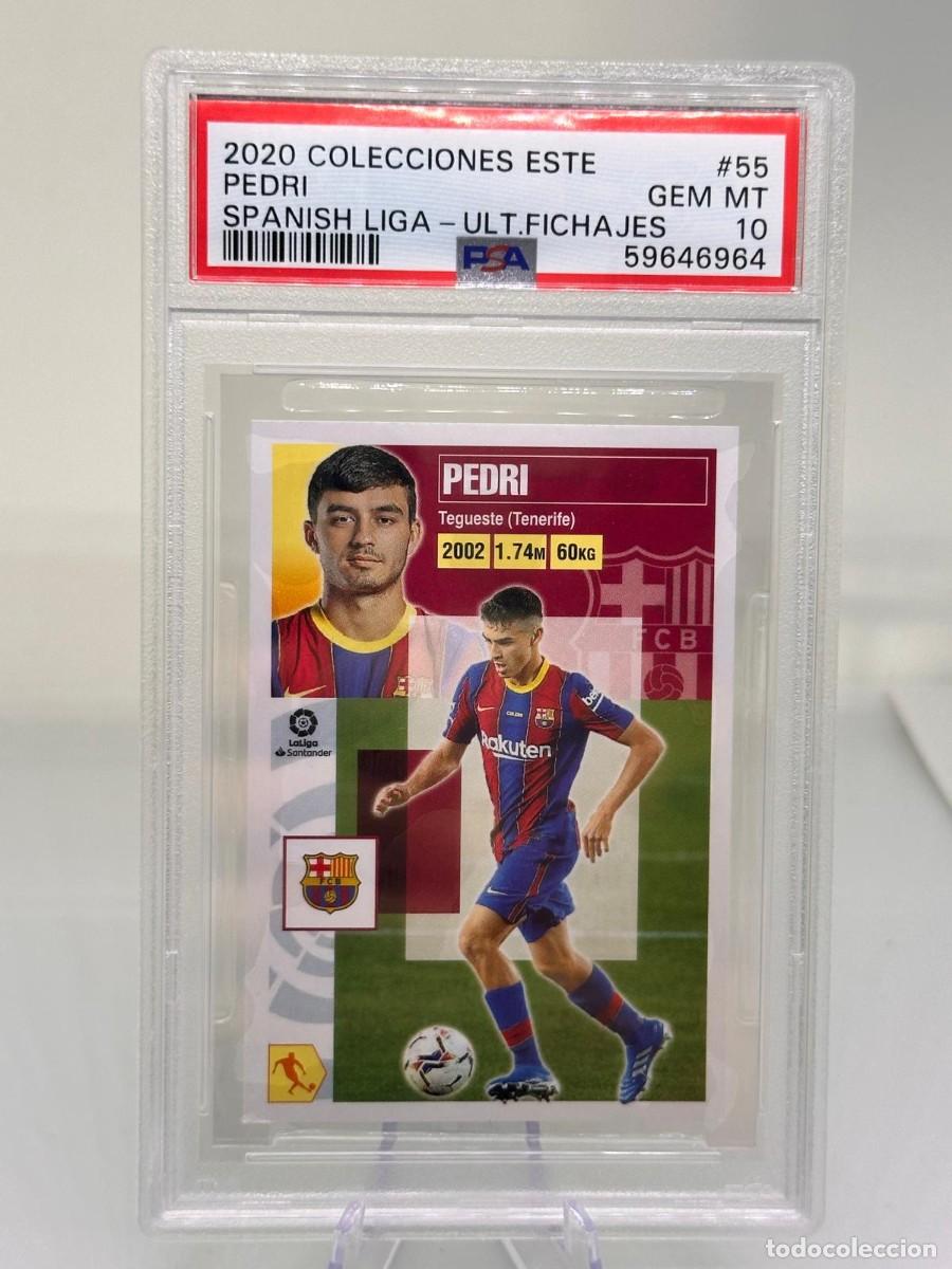 Cromos de Futebol: Rookie Pedri #55 FC Barcelona Panini Colecciones ESTE 2020 21 PSA 10