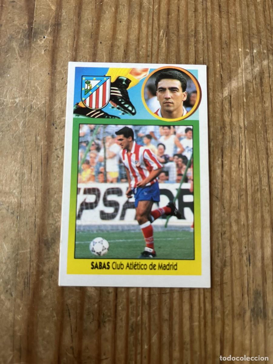 Figurine di Calcio: CROMO SIN PEGAR NUNCA PEGADO ALBUM LIGA ESTE 93 94 1993 1994 ATLETICO MADRID SABAS