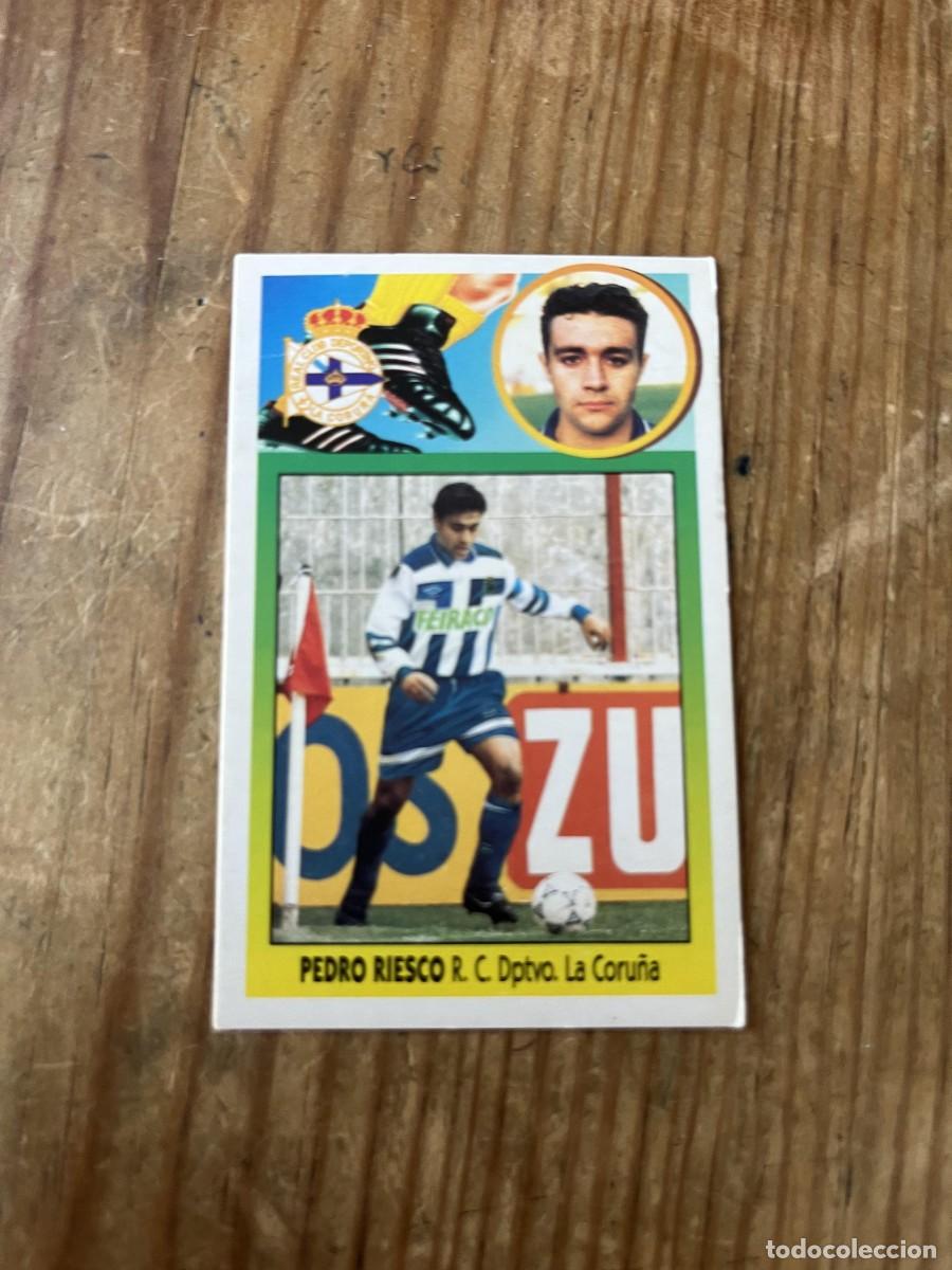Cromos de f&uacute;tbol: CROMO DESPEGADO ALBUM LIGA ESTE 93 94 1993 1994 DEPORTIVO CORU&Ntilde;A PEDRO RIESCO