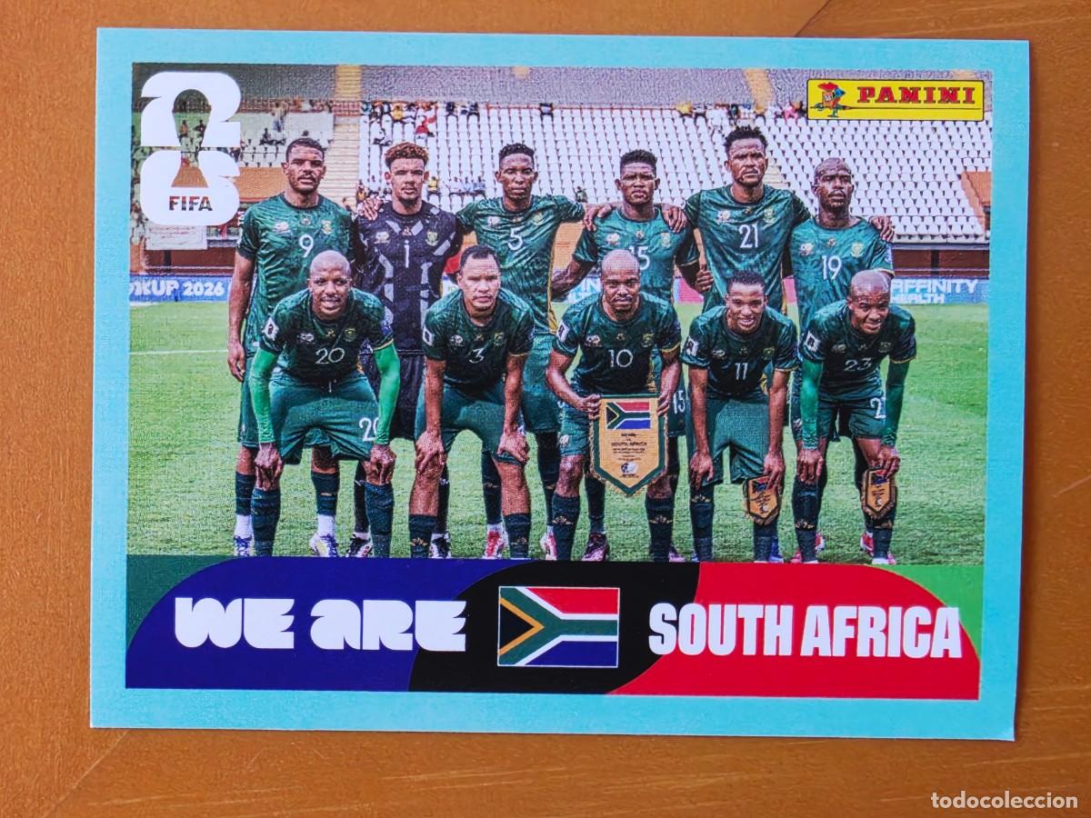 Cromos de f&uacute;tbol: RSA 13 Alineaci&oacute;n equipo plantilla, Sud&aacute;frica, Panini FIFA World Cup Mundial 2026 Sticker