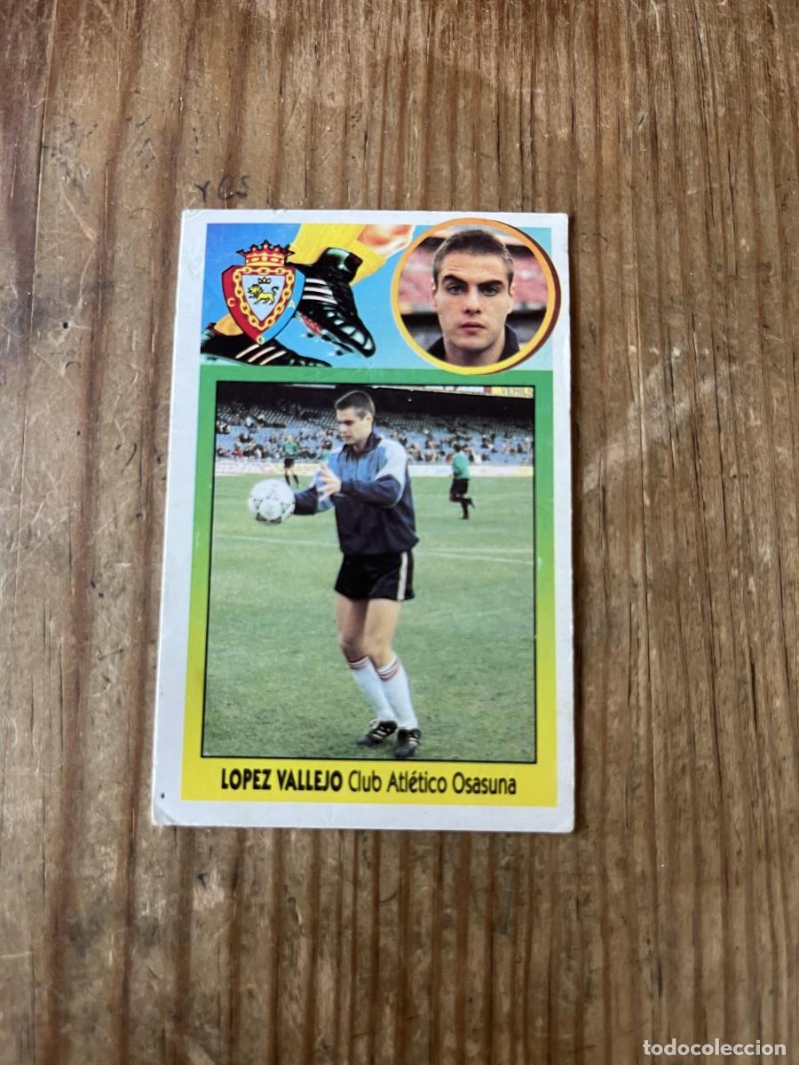 Cromos de f&uacute;tbol: CROMO DESPEGADO ALBUM LIGA ESTE 93 94 1993 1994 OSASUNA LOPEZ VALLEJO