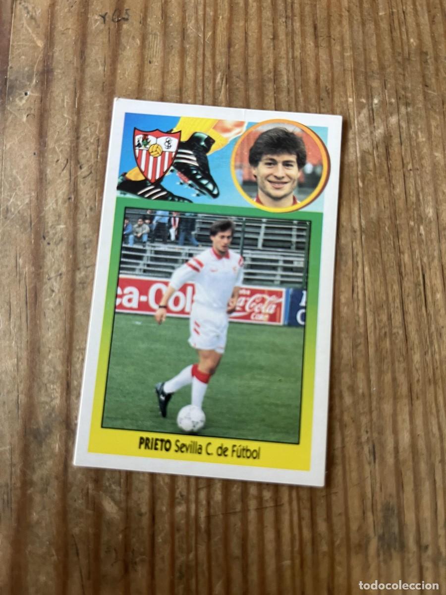 Cromos de f&uacute;tbol: CROMO DESPEGADO ALBUM LIGA ESTE 93 94 1993 1994 SEVILLA PRIETO