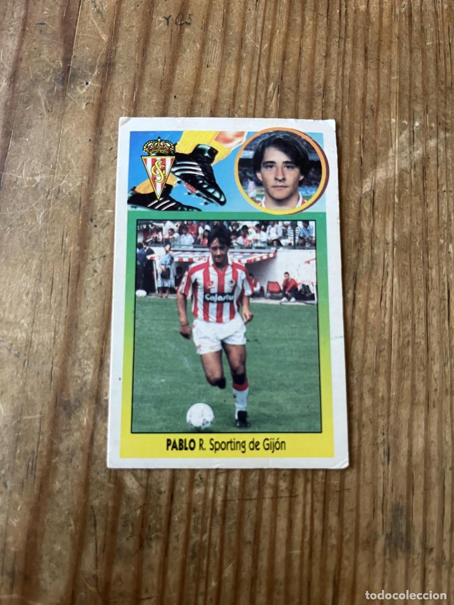 Cromos de f&uacute;tbol: CROMO DESPEGADO ALBUM LIGA ESTE 93 94 1993 1994 SPORTING GIJON PABLO