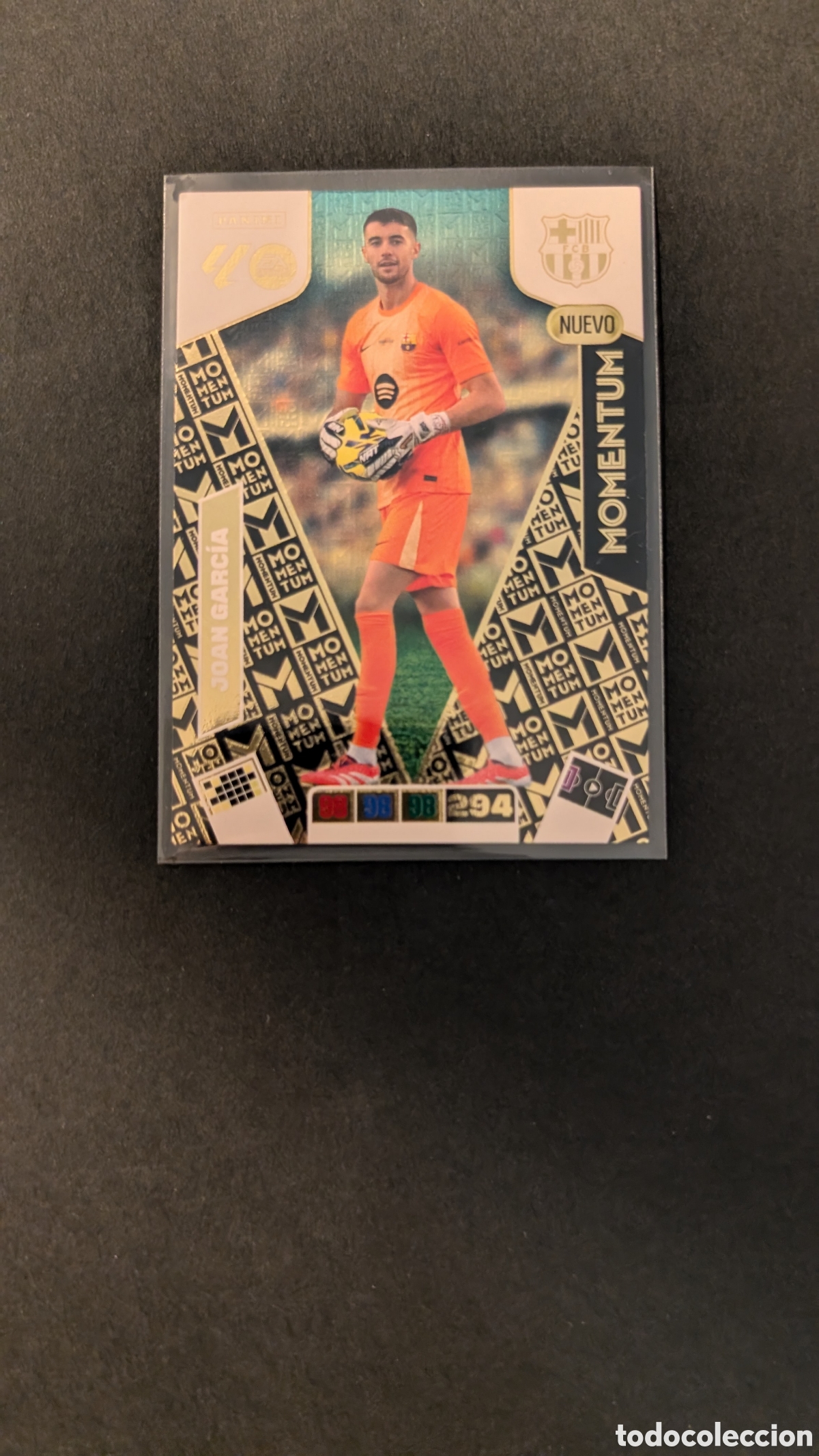Football Stickers: JOAN GARCIA BARCELONA NUEVO MOMENTUM ADRENALYN XL LIGA 2025/2026 25 26 PANINI