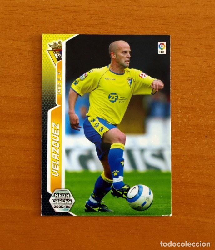 Football Stickers: C&aacute;diz -N&ordm; 93 Vel&aacute;zquez -Megacracks Las Fichas Liga 2005-2006-05-06 Mega Cracks Panini