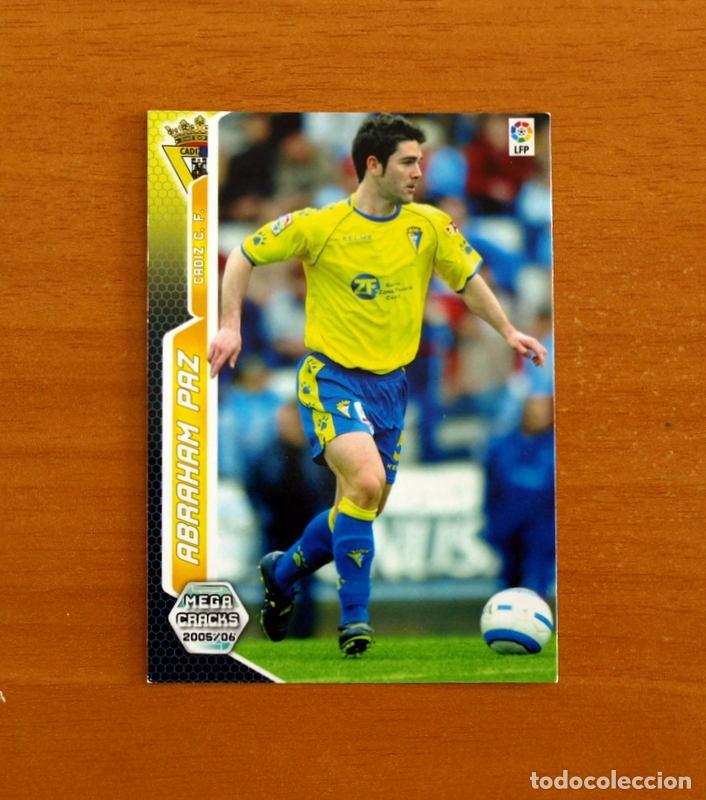 Football Stickers: C&aacute;diz -N&ordm; 95 Abraham Paz -Megacracks Las Fichas Liga 2005-2006-05-06 Mega Cracks Panini