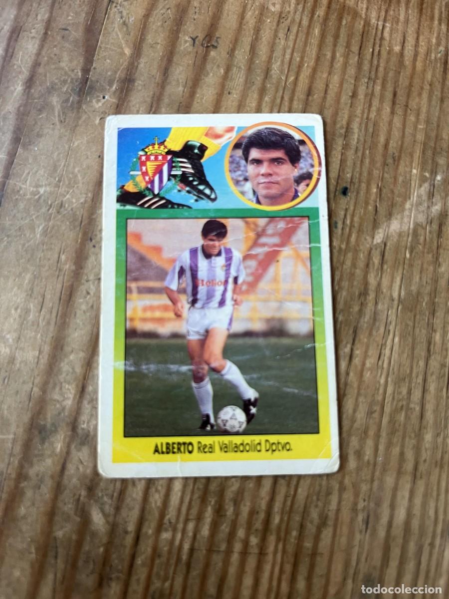 Cromos de f&uacute;tbol: CROMO DESPEGADO ALBUM LIGA ESTE 93 94 1993 1994 VALLADOLID ALBERTO