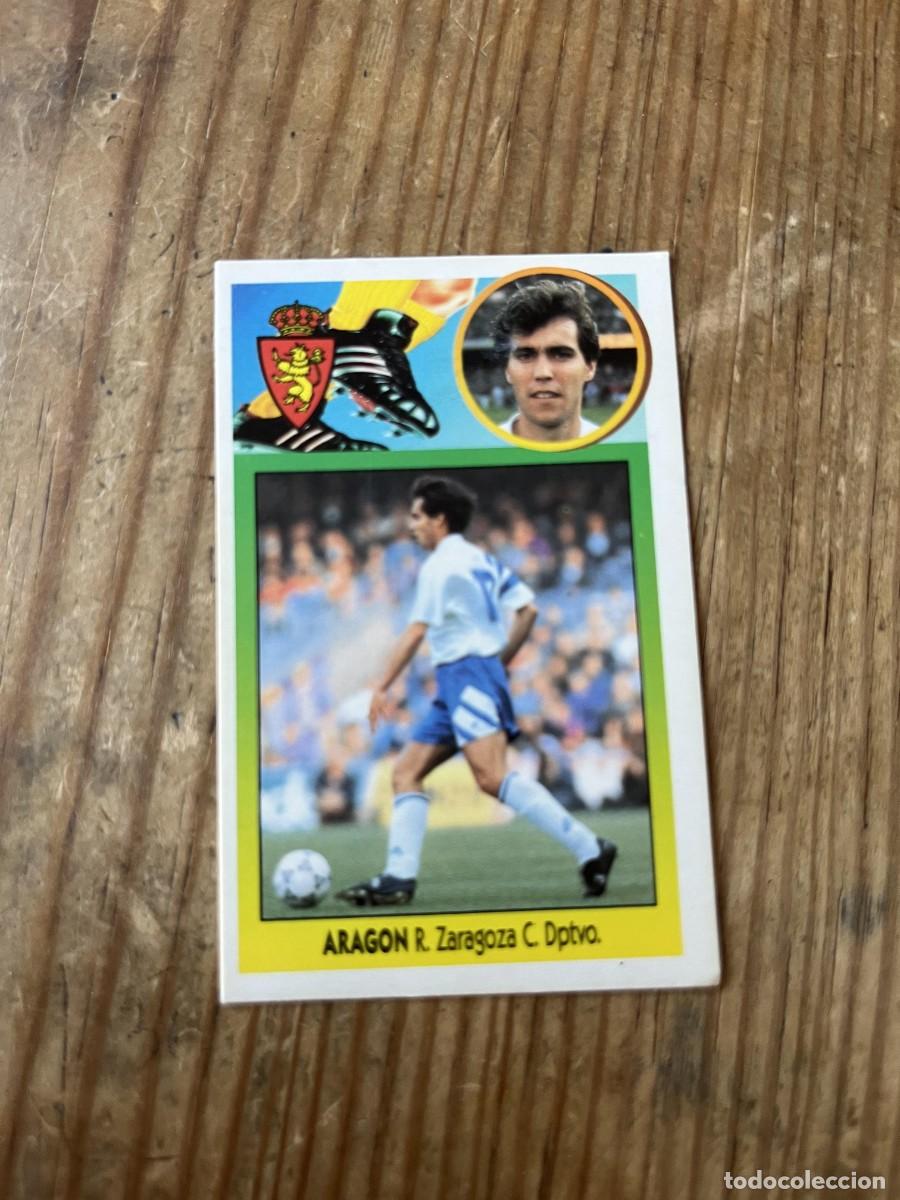 Cromos de f&uacute;tbol: CROMO SIN PEGAR NUNCA PEGADO ALBUM LIGA ESTE 93 94 1993 1994 REAL ZARAGOZA SANTI ARAGON