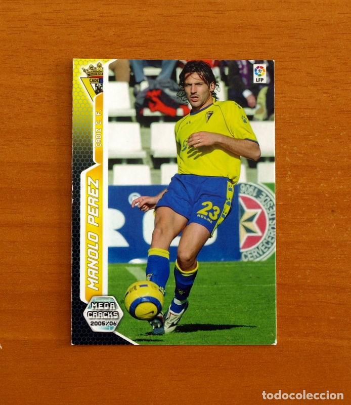 Cromos de f&uacute;tbol: C&aacute;diz -N&ordm; 102 Manolo P&eacute;rez -Megacracks Las Fichas Liga 2005-2006-05-06 Mega Cracks Panini