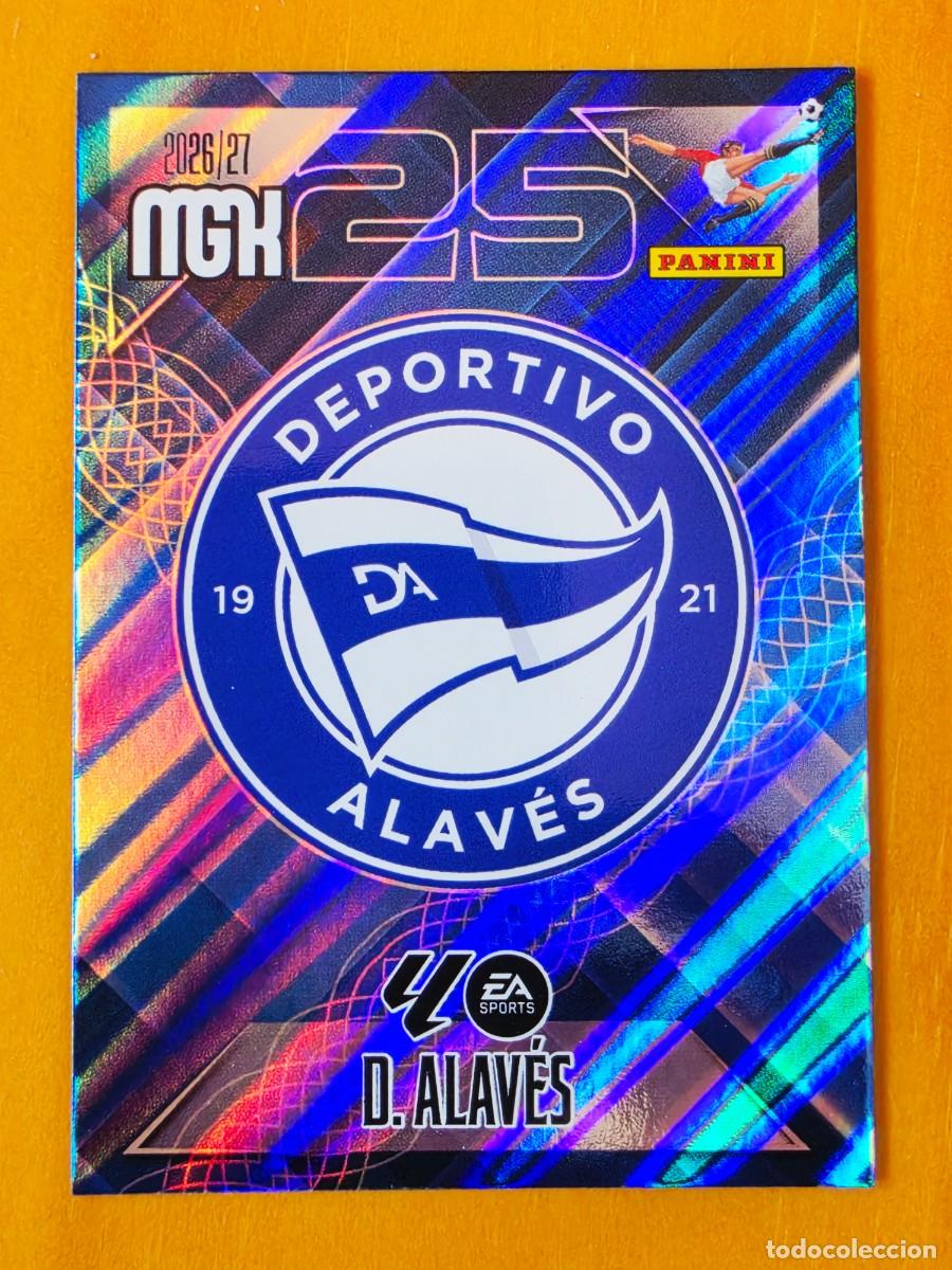 Cromos de f&uacute;tbol: 19 Escudo Deportivo Alav&eacute;s, Panini Megacracks MGK 2026 2027 26 27