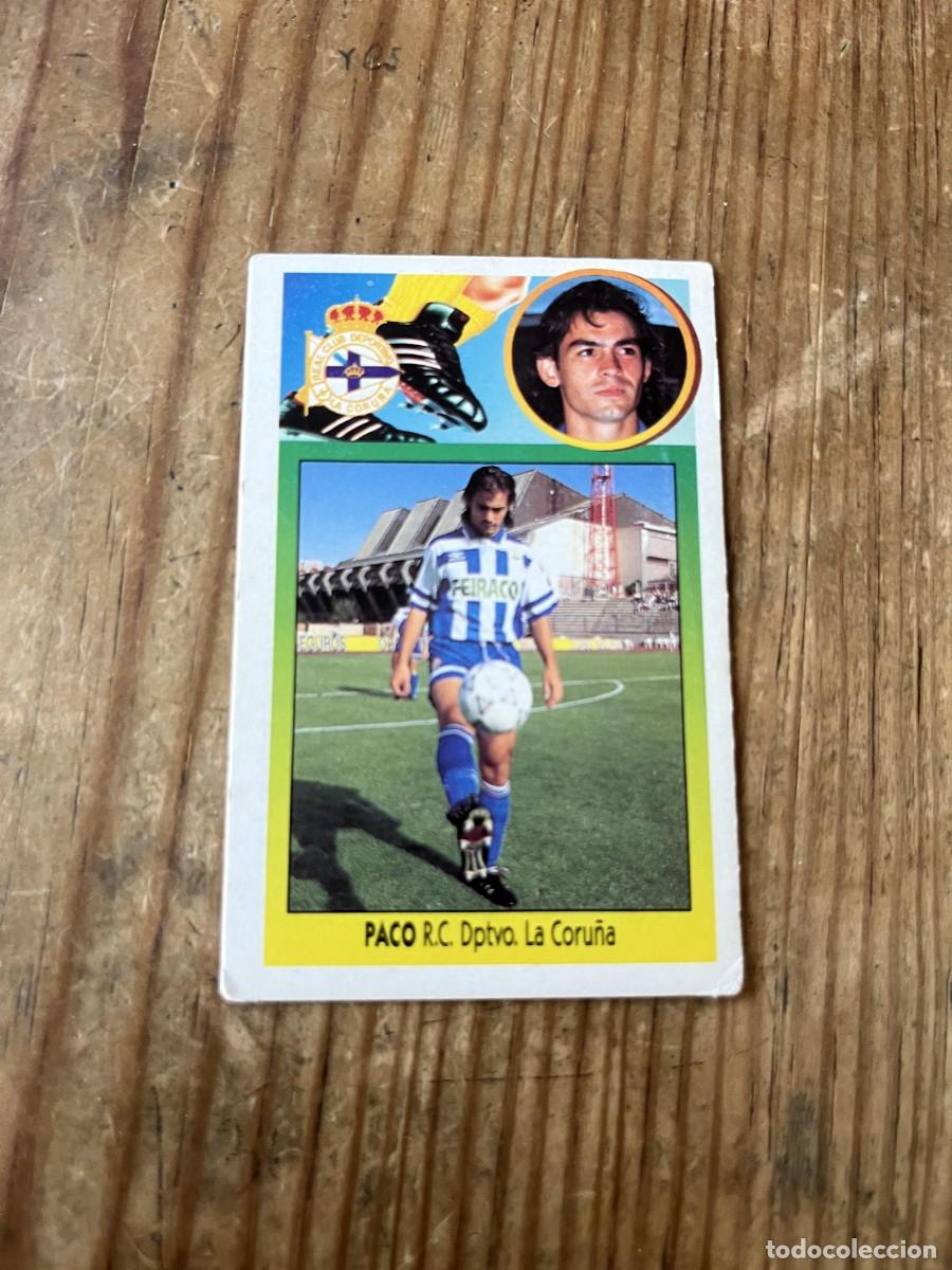 Figurine di Calcio: CROMO SIN PEGAR NUNCA PEGADO ALBUM LIGA ESTE 93 94 1993 1994 COLOCA DEPORTIVO CORU&Ntilde;A PACO