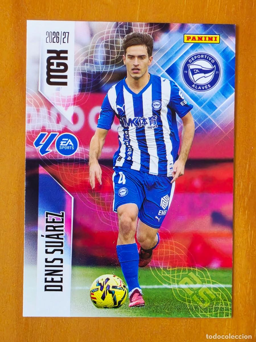 Cromos de f&uacute;tbol: 32 Denis Su&aacute;rez, Deportivo Alav&eacute;s, Panini Megacracks MGK 2026 2027 26 27