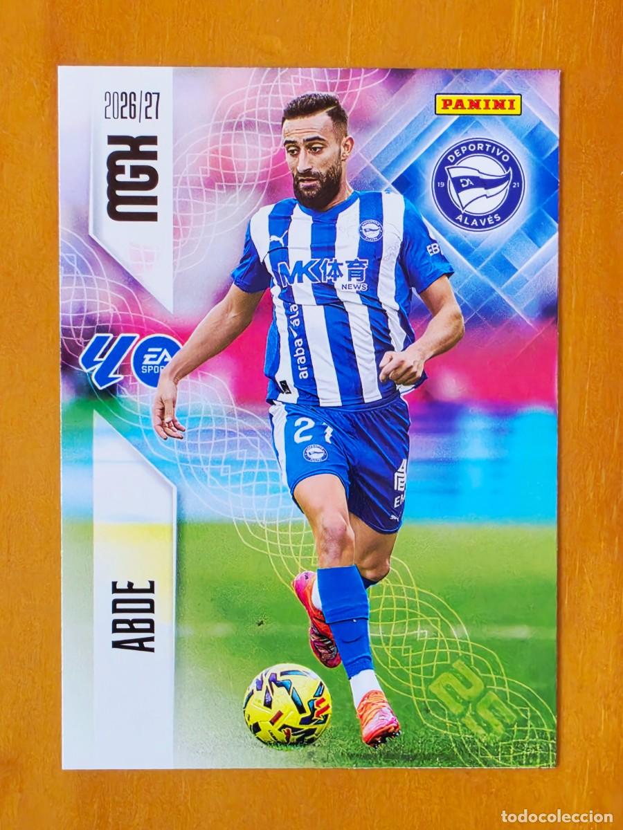 Cromos de f&uacute;tbol: 34 Abde, Deportivo Alav&eacute;s, Panini Megacracks MGK 2026 2027 26 27