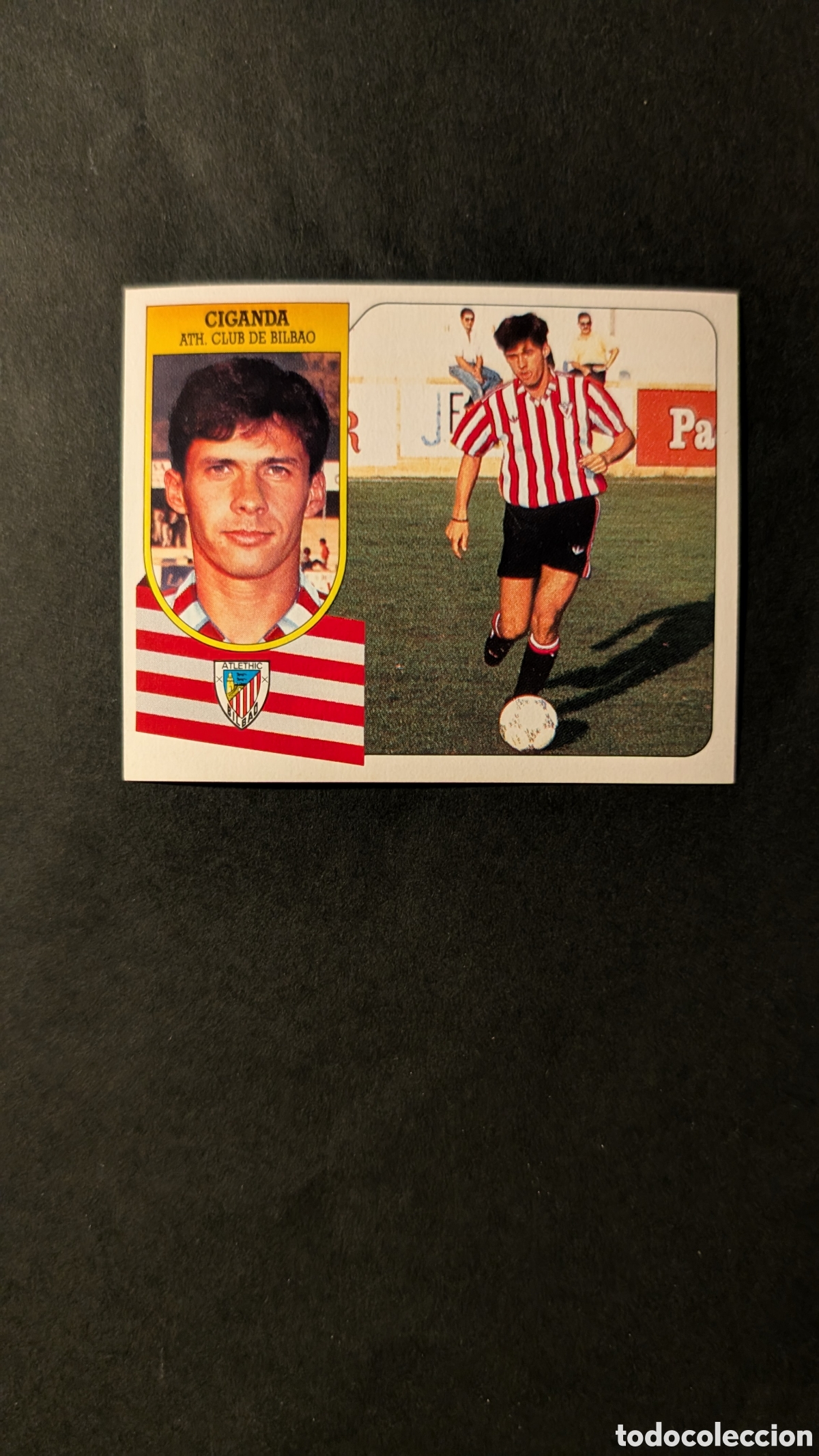 Cromos de f&uacute;tbol: CIGANDA BILBAO FICHAJE 4 LIGA ESTE 1991/92 91 92 CARTON NUNCA PEGADO SIN PEGAR
