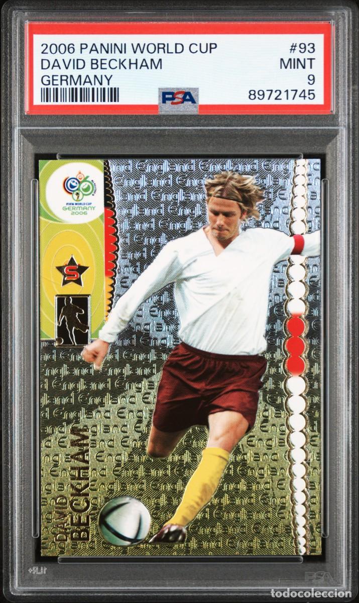 Cromos de f&uacute;tbol: David Beckham #93 Inglaterra Panini Fifa World Cup Germany 2006 PSA 9