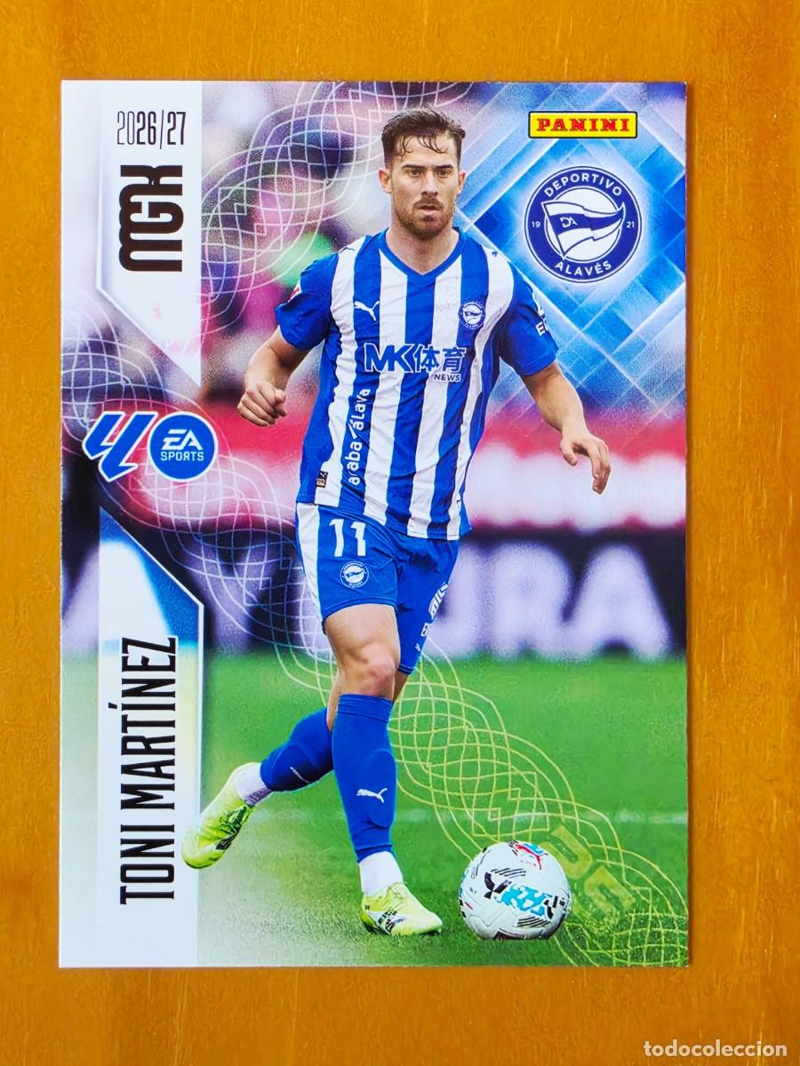 Cromos de f&uacute;tbol: 35 Toni Mart&iacute;nez, Deportivo Alav&eacute;s, Panini Megacracks MGK 2026 2027 26 27