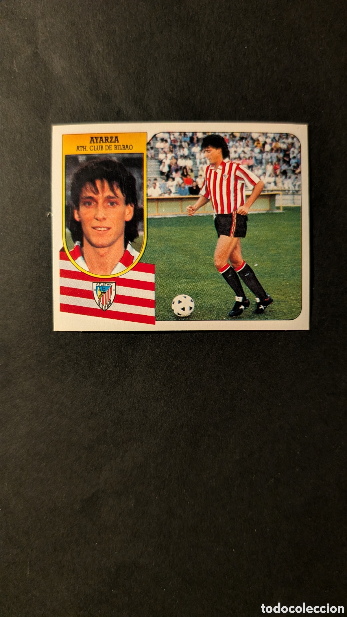 Cromos de f&uacute;tbol: AYARZA BILBAO FICHAJE 10 LIGA ESTE 1991/92 91 92 CARTON NUNCA PEGADO SIN PEGAR