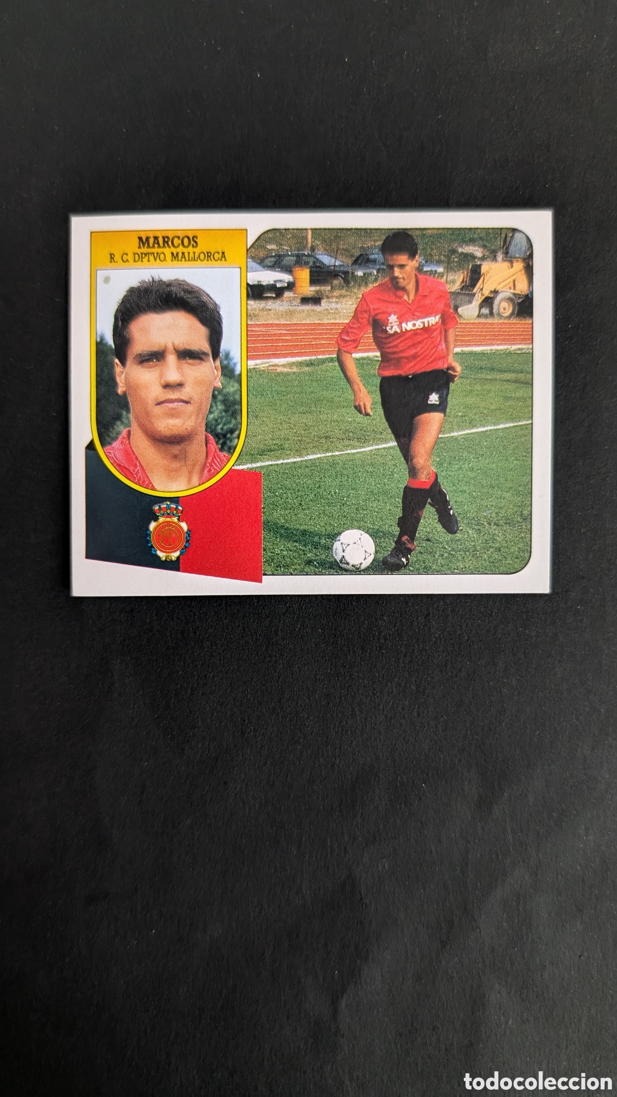 Cromos de f&uacute;tbol: MARCOS MALLORCA BAJA CART&Oacute;N LIGA ESTE 1991/92 91 92 NUNCA PEGADO SIN PEGAR