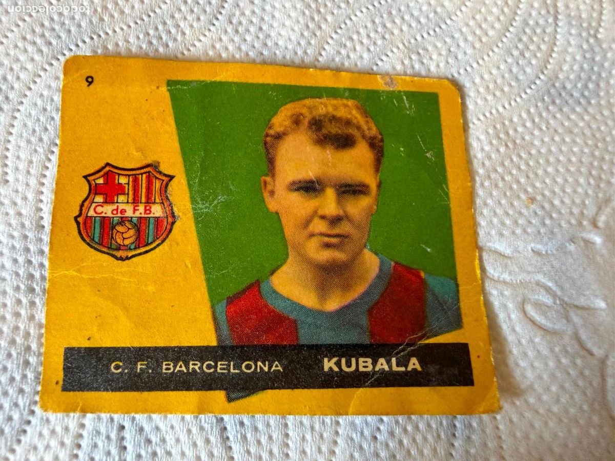 Cromos de f&uacute;tbol: Cromo kubala a&ntilde;os 60