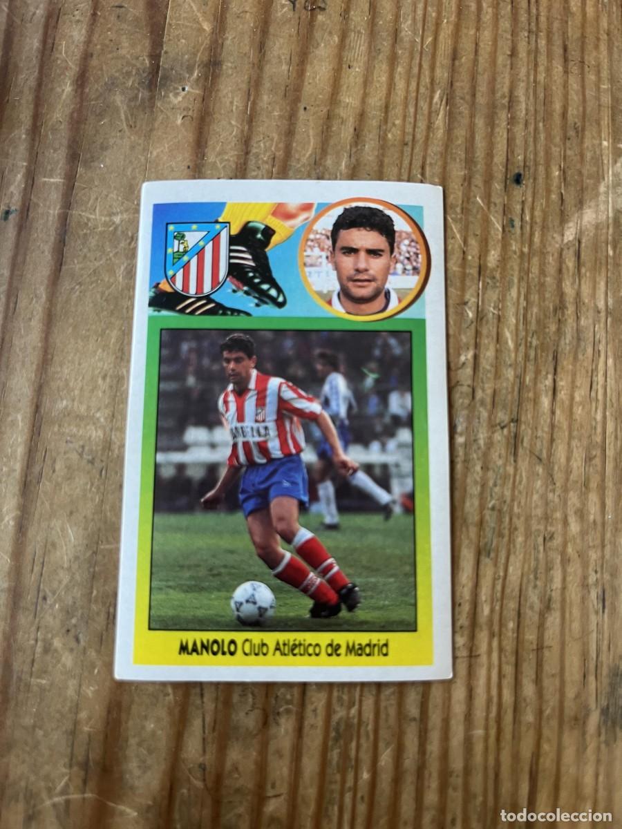 Cromos de f&uacute;tbol: CROMO PEGATINA ADHESIVO SIN PEGAR NUNCA PEGADO LIGA ESTE 93 94 1993 1994 ATLETICO MADRID MANOLO