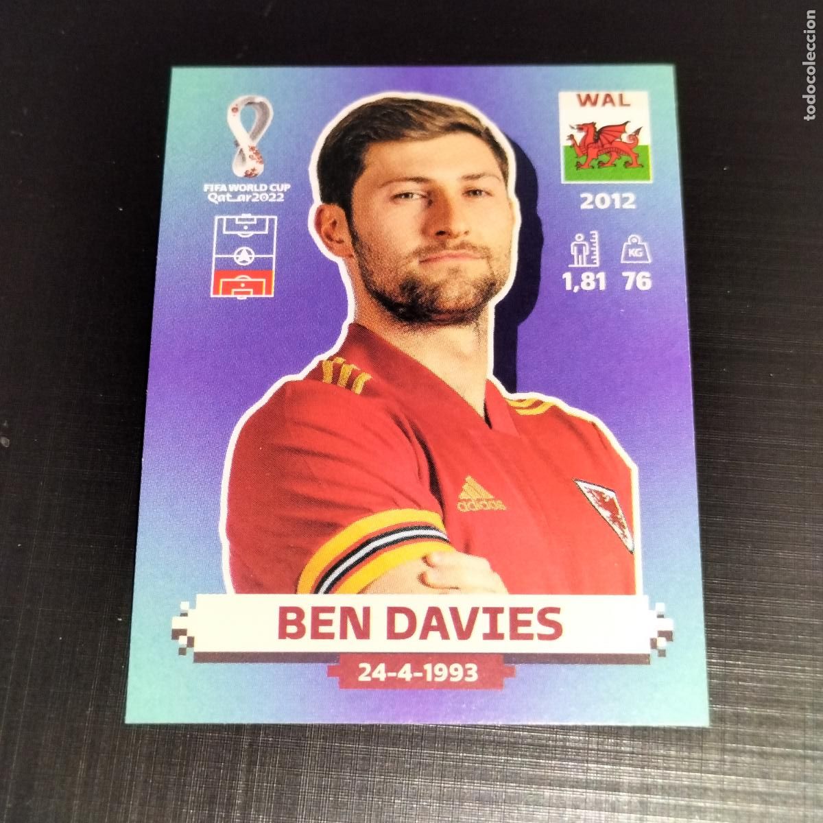 Figurine di Calcio: WAL 6 BEN DAVIES GALES CROMOS STICKER MUNDIAL QTAR 22 2022 FIFA WORLD CUP PANINI