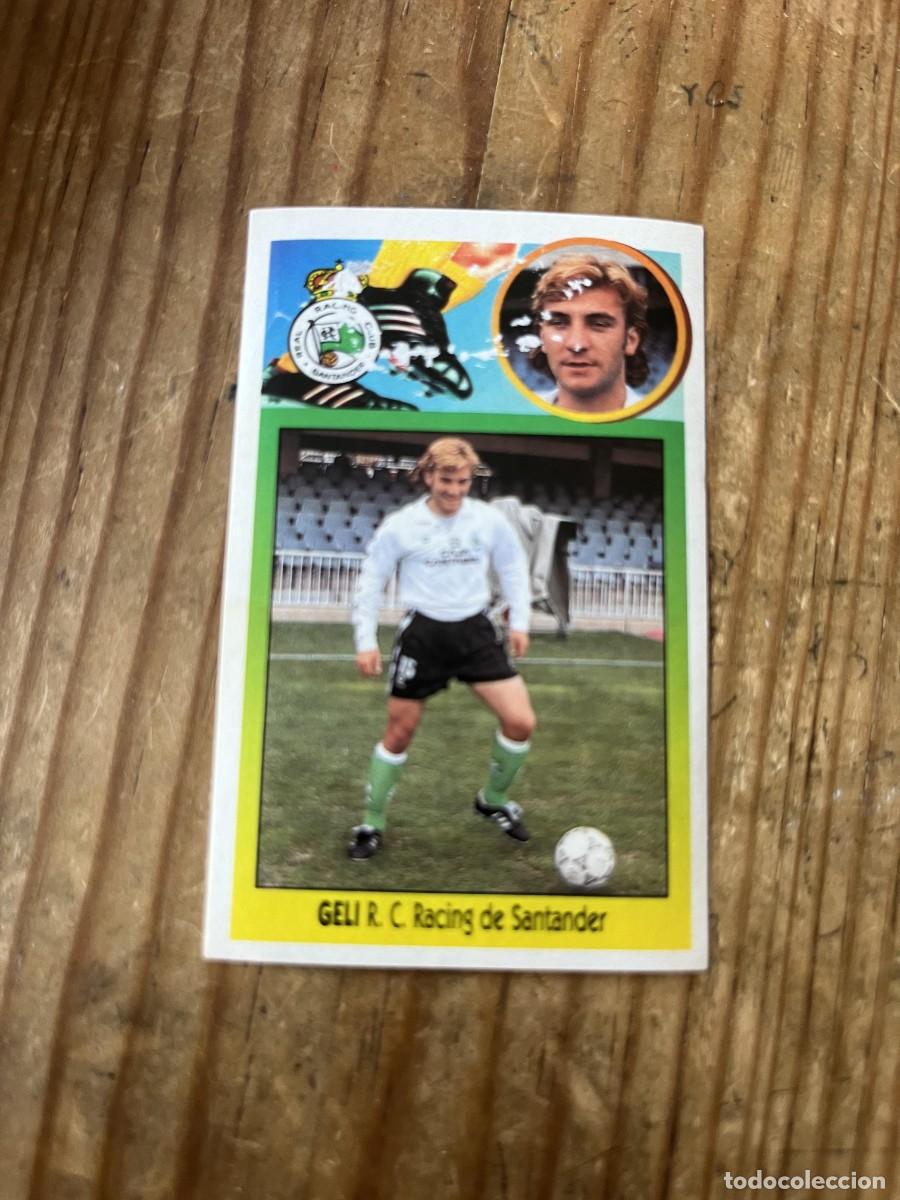 Cromos de f&uacute;tbol: CROMO PEGATINA ADHESIVO SIN PEGAR NUNCA PEGADO LIGA ESTE 93 94 1993 1994 RACING SANTANDER GELI