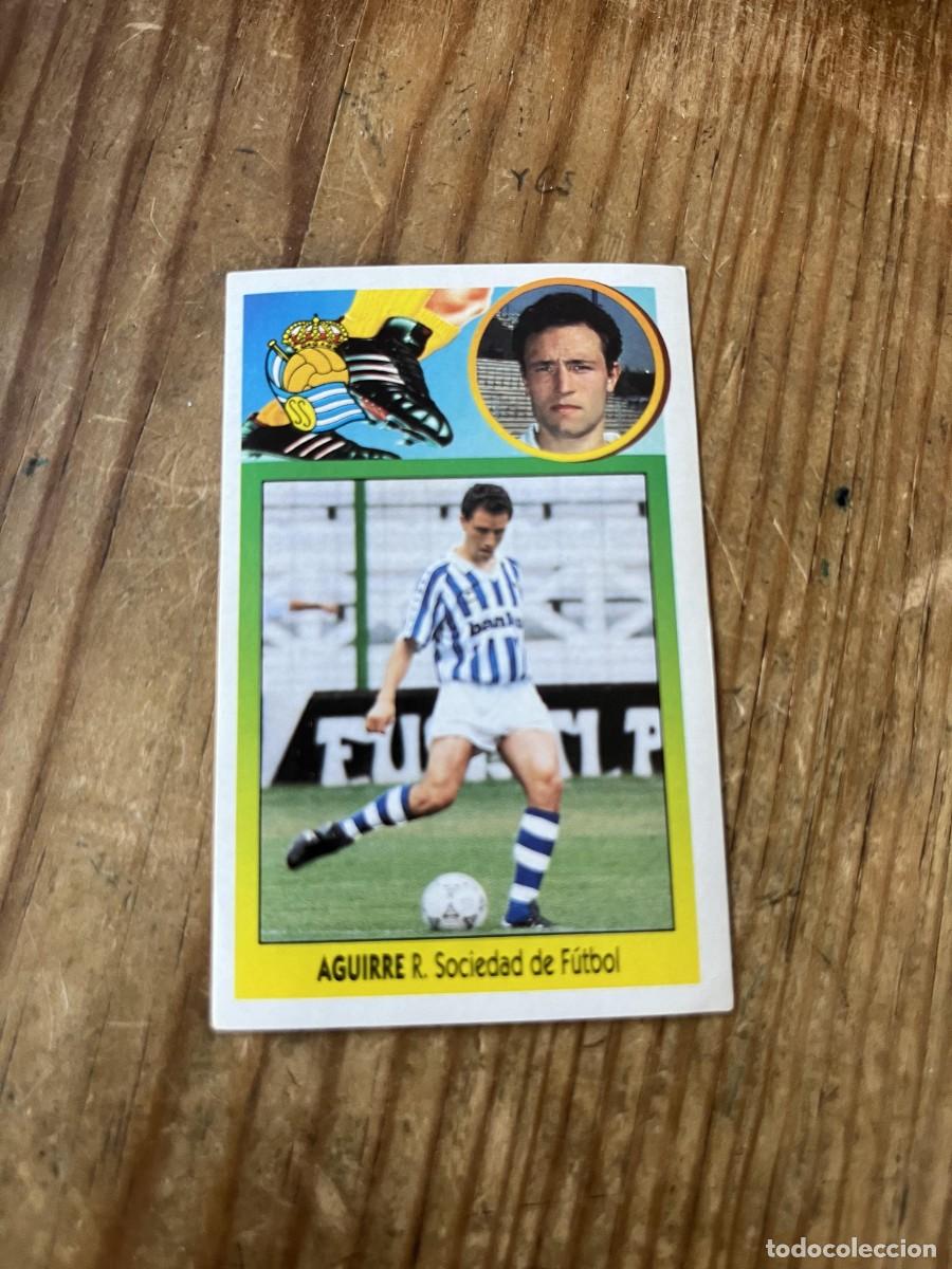 Cromos de f&uacute;tbol: CROMO PEGATINA ADHESIVO SIN PEGAR NUNCA PEGADO LIGA ESTE 93 94 1993 1994 REAL SOCIEDAD AGUIRRE
