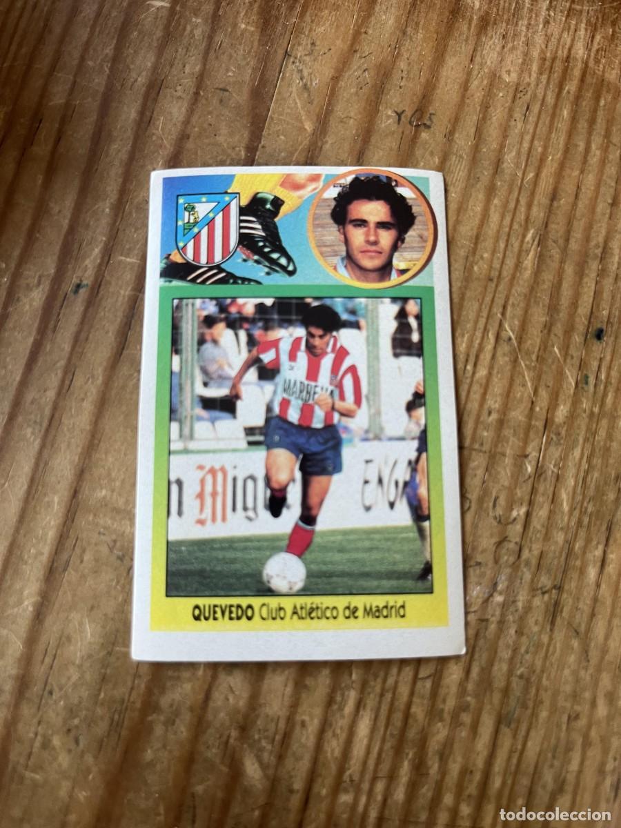 Cromos de f&uacute;tbol: CROMO PEGATINA ADHESIVO NUNCA PEGADO LIGA ESTE 93 94 1993 1994 FICHAJES # 3 ATLETICO MADRID QUEVEDO