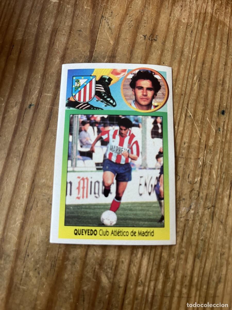 Cromos de f&uacute;tbol: CROMO PEGATINA ADHESIVO NUNCA PEGADO LIGA ESTE 93 94 1993 1994 FICHAJES # 3 ATLETICO MADRID QUEVEDO