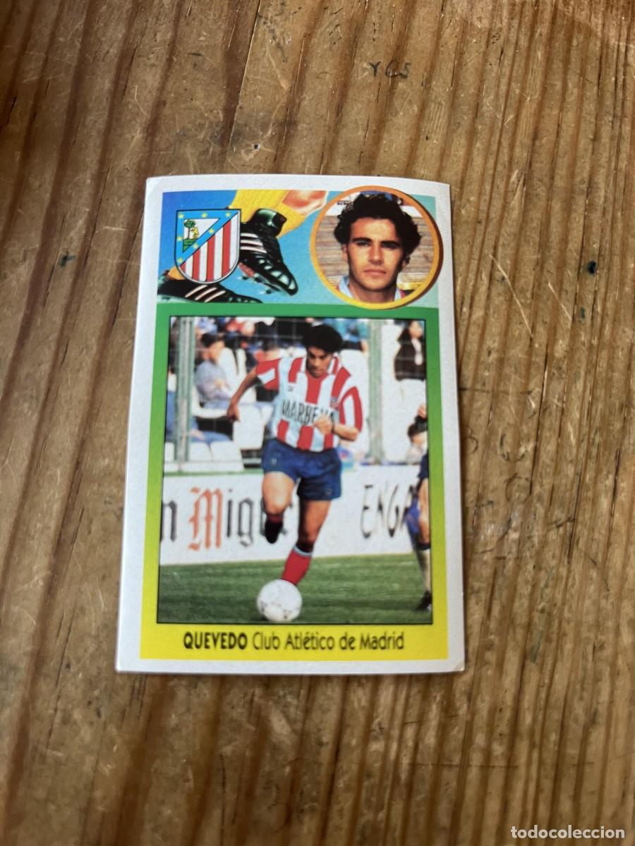 Cromos de f&uacute;tbol: CROMO PEGATINA ADHESIVO NUNCA PEGADO LIGA ESTE 93 94 1993 1994 FICHAJES # 3 ATLETICO MADRID QUEVEDO