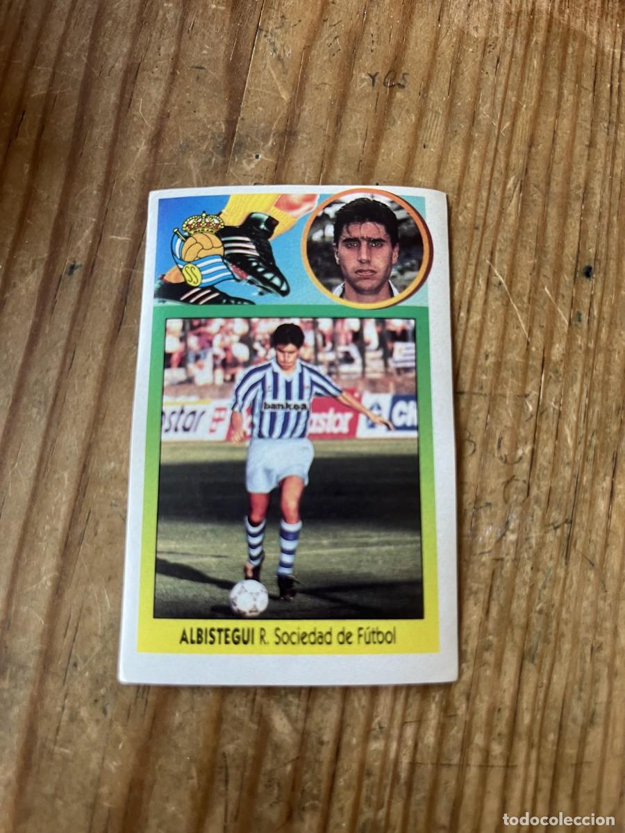 Cromos de f&uacute;tbol: CROMO PEGATINA ADHESIVO NUNCA PEGADO LIGA ESTE 93 94 1993 1994 FICHAJES # 6 REAL SOCIEDAD ALBISTEGUI