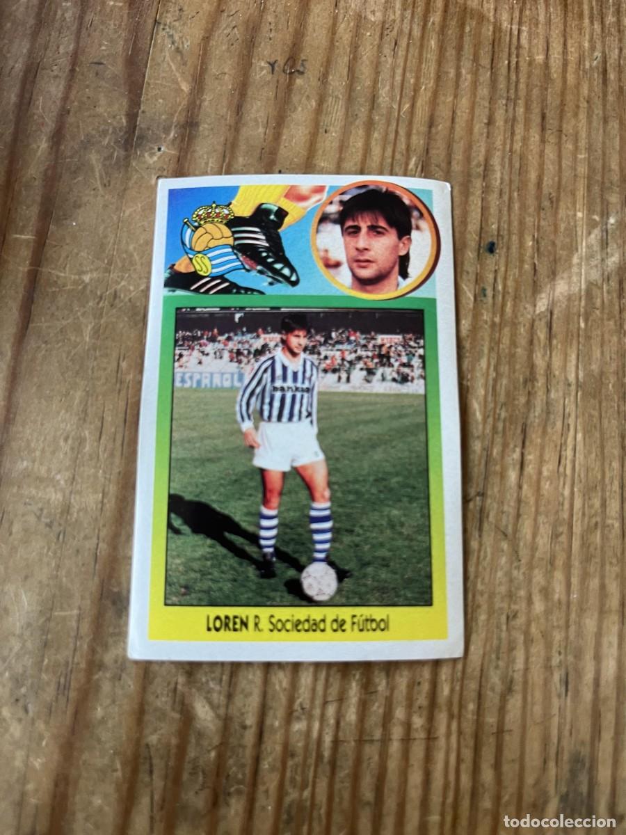 Cromos de f&uacute;tbol: CROMO PEGATINA ADHESIVO NUNCA PEGADO LIGA ESTE 93 94 1993 1994 FICHAJES # 7 REAL SOCIEDAD LOREN