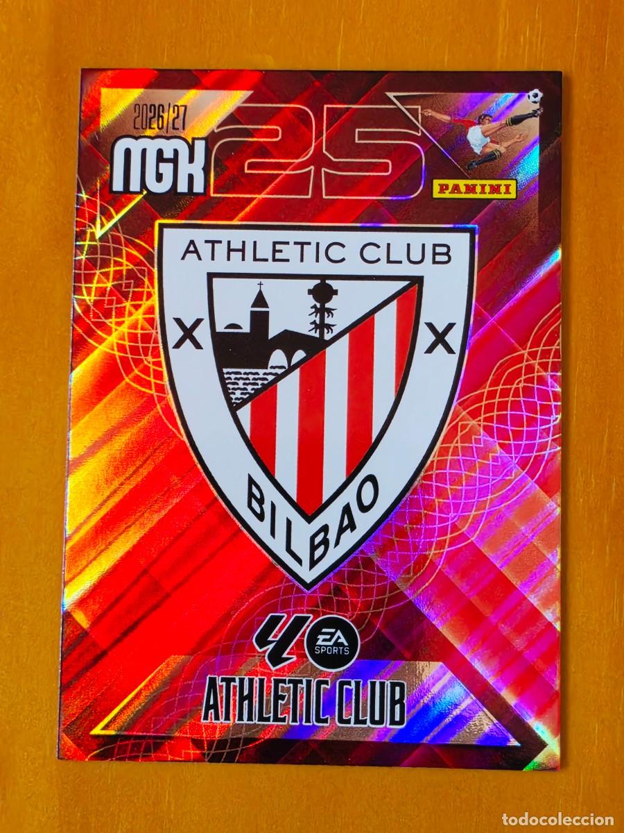 Cromos de f&uacute;tbol: 37 Escudo Athletic Club de Bilbao, Panini Megacracks MGK 2026 2027 26 27