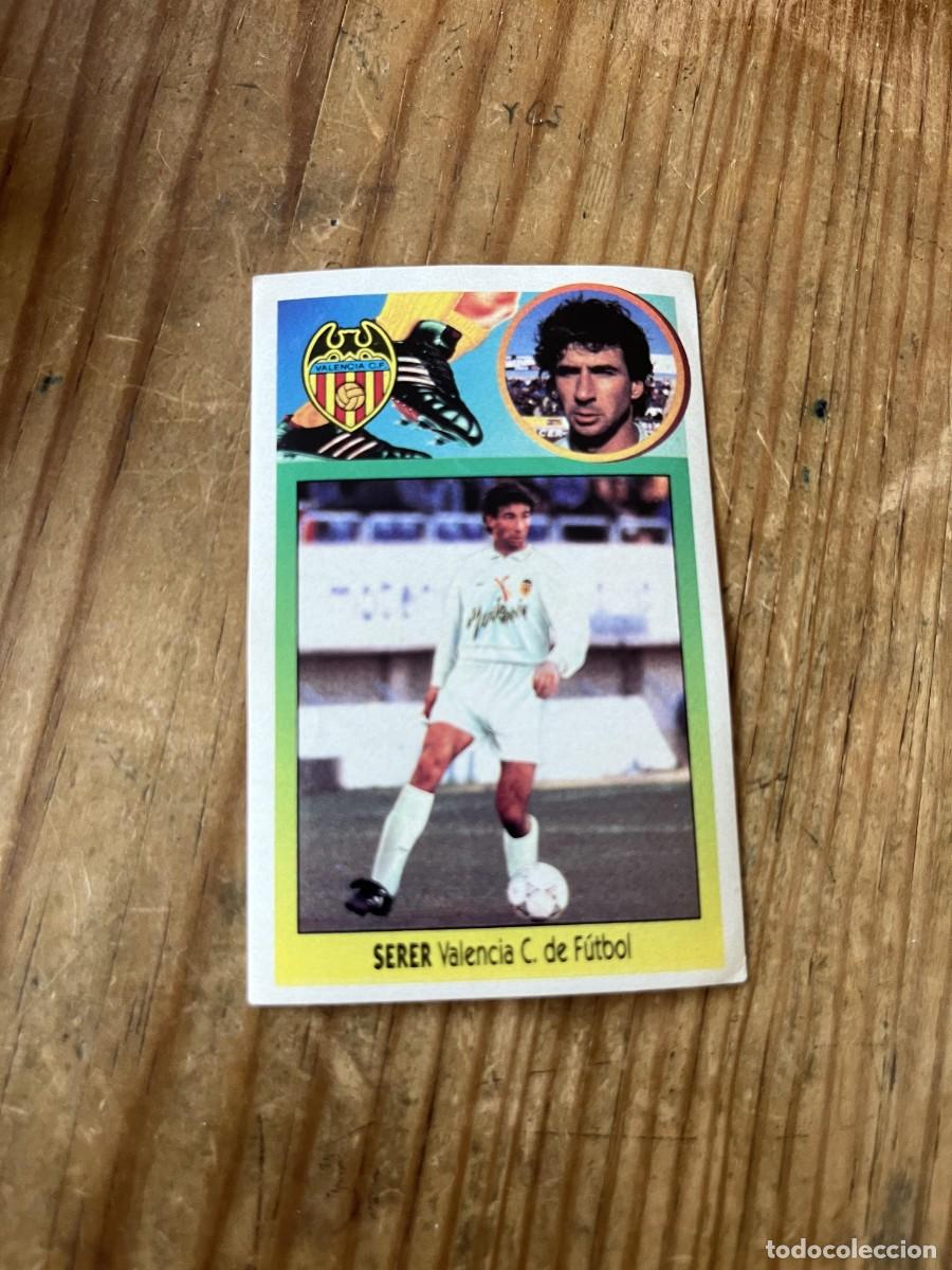 Cromos de f&uacute;tbol: CROMO PEGATINA ADHESIVO NUNCA PEGADO LIGA ESTE 93 94 1993 1994 FICHAJES # 8 VALENCIA SERER