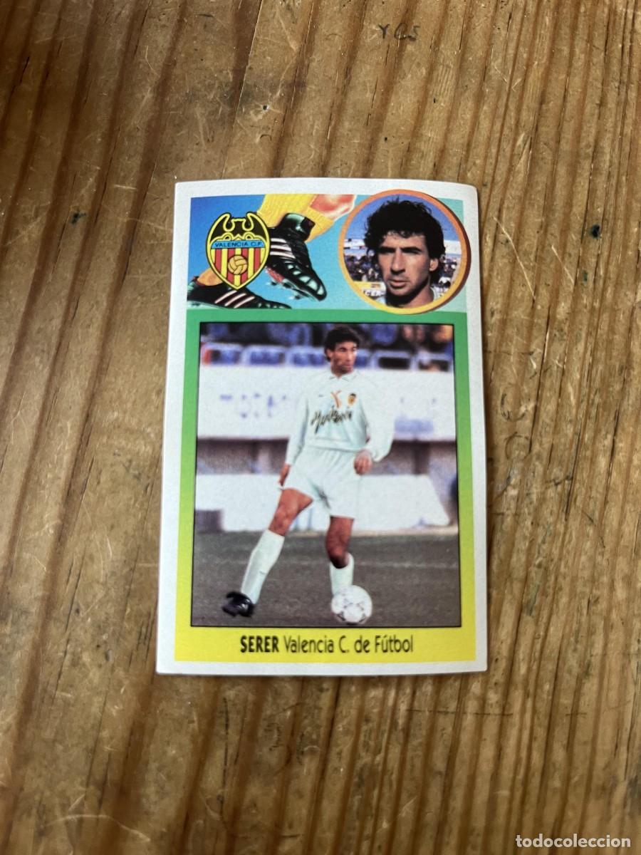 Cromos de f&uacute;tbol: CROMO PEGATINA ADHESIVO NUNCA PEGADO LIGA ESTE 93 94 1993 1994 FICHAJES # 8 VALENCIA SERER