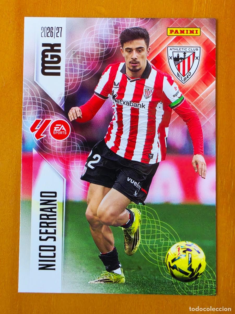 Cromos de f&uacute;tbol: 49 Nico Serrano, Athletic Club de Bilbao, Panini Megacracks MGK 2026 2027 26 27