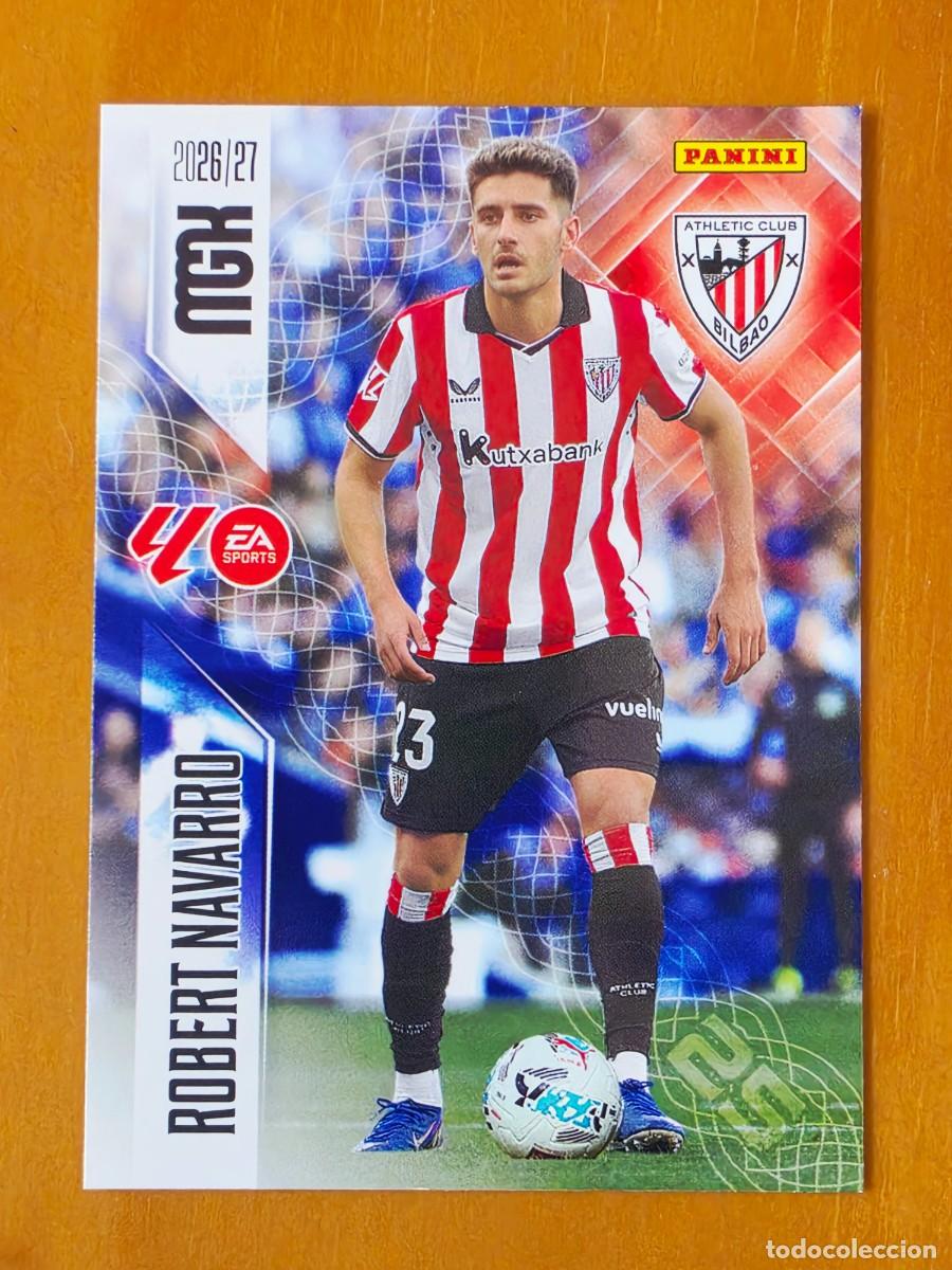 Cromos de f&uacute;tbol: 51 Robert Navarro, Athletic Club de Bilbao, Panini Megacracks MGK 2026 2027 26 27