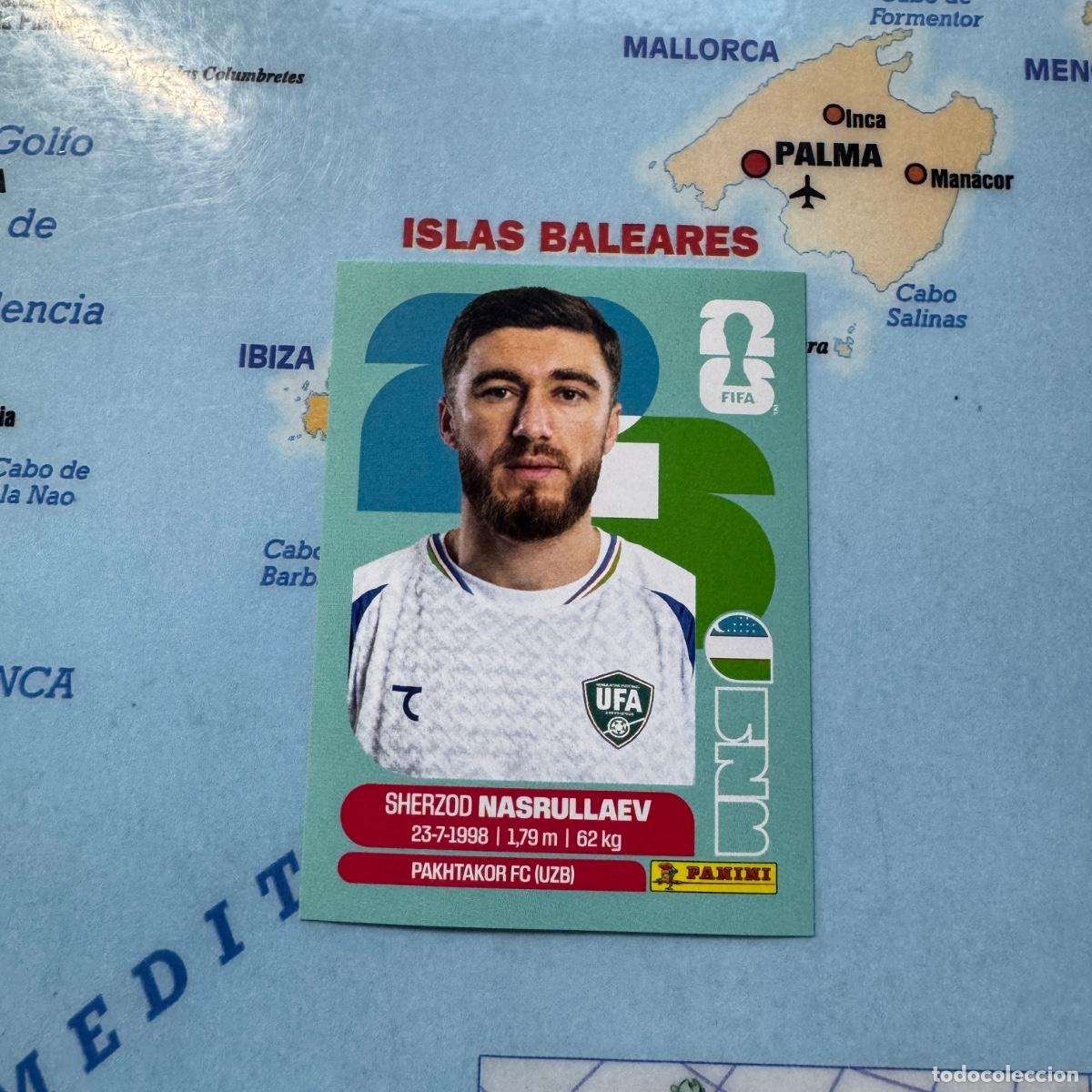 Cromos de f&uacute;tbol: Uzbekist&aacute;n n&uacute;mero 4 cromo panini Mundial Fifa World Cup 2026