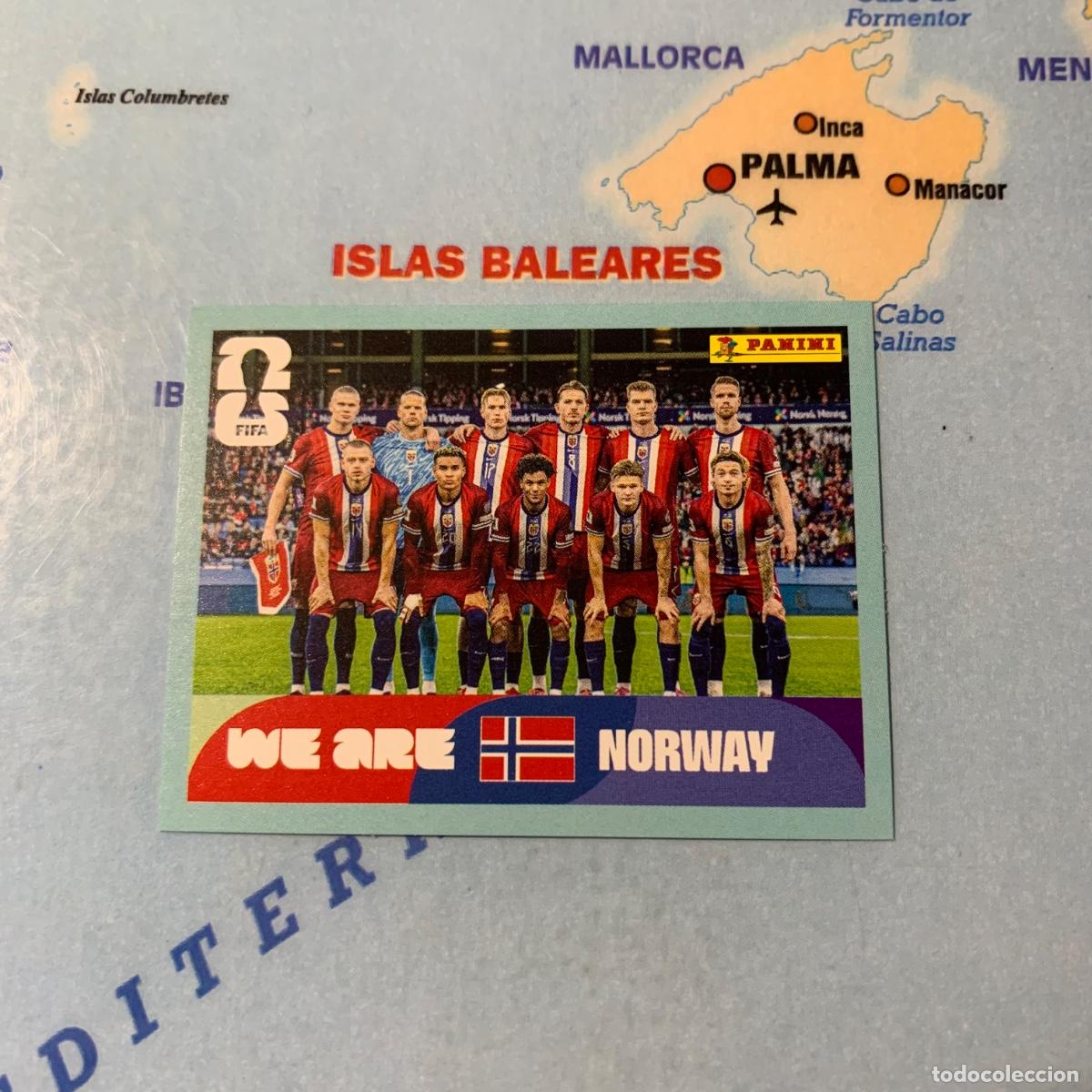 Cartes &agrave; collectionner de Football: Noruega n&uacute;mero 13 cromo panini Mundial Fifa World Cup 2026