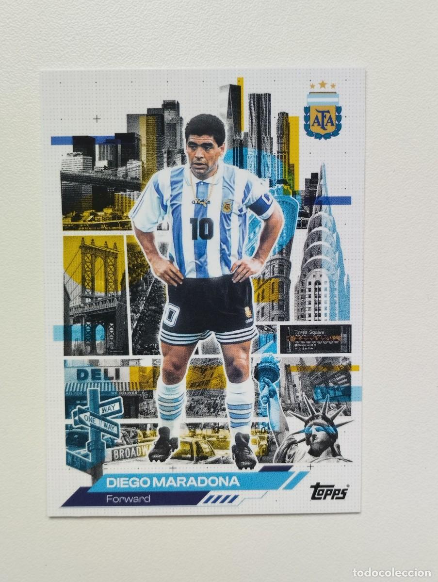 Cromos de f&uacute;tbol: CROMO CARD TOPPS 2026 DIEGO MARADONA 42 SELECCION ARGENTINA AFA