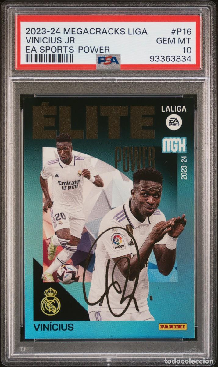 Fu&szlig;ball-Sticker: Vinicius JR #P16 Real Madrid Panini Megacracks 2023 24 PSA 10