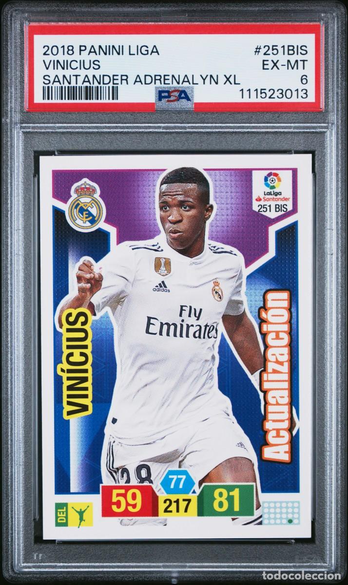 Fu&szlig;ball-Sticker: Rookie Vinicius #251 BIS Real Madrid Panini Adrenalyn 2018 2019 PSA 6