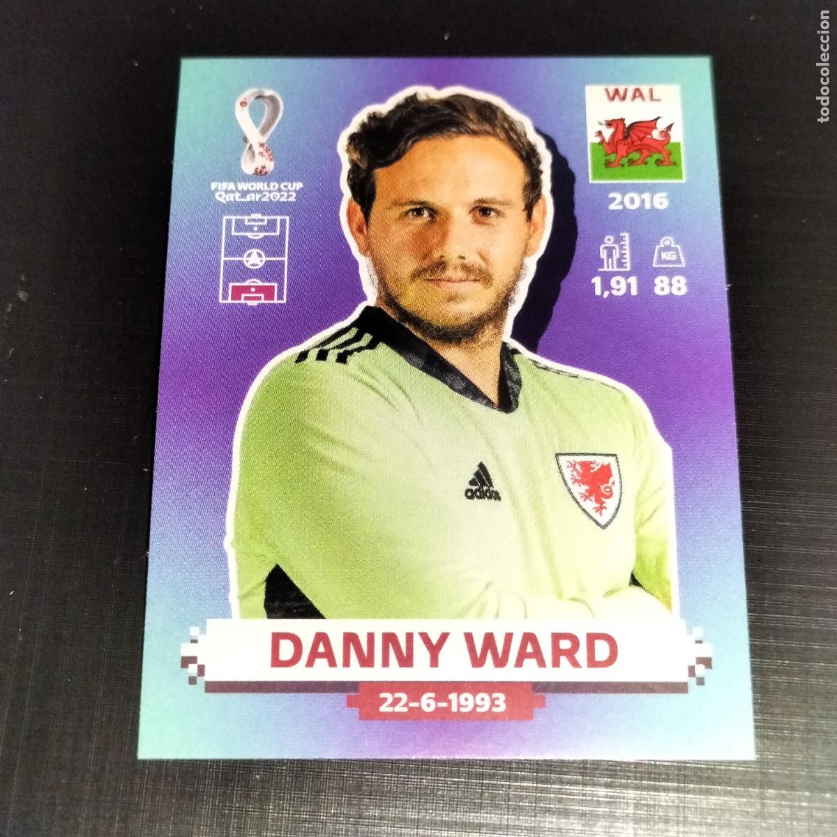 Cartes &agrave; collectionner de Football: WAL 3 DANNY WARD GALES CROMOS STICKER MUNDIAL QTAR 22 2022 FIFA WORLD CUP PANINI