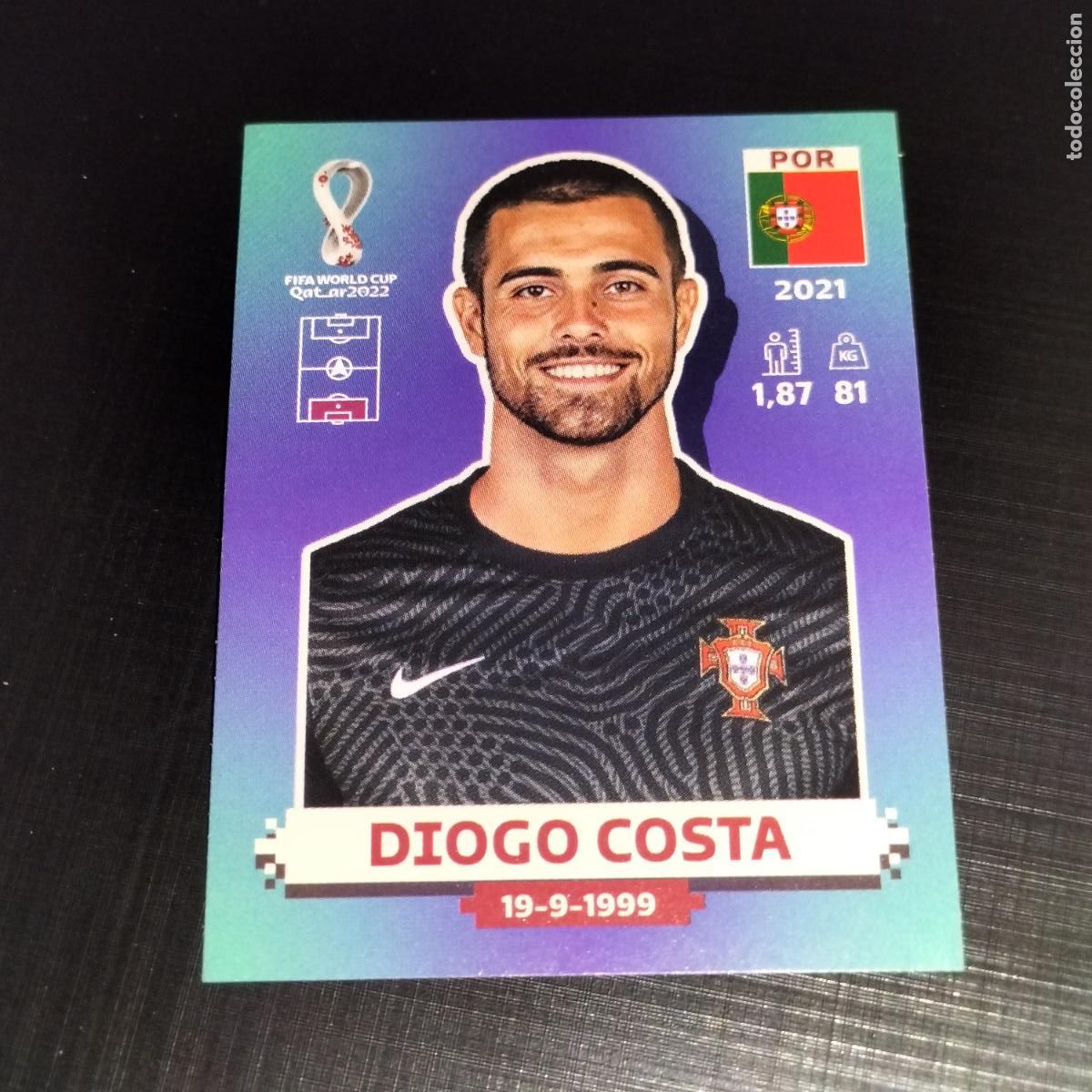 Cartes &agrave; collectionner de Football: POR 3 DIOGO COSTA PORTUGAL CROMOS STICKER MUNDIAL QTAR 22 2022 FIFA WORLD CUP PANINI