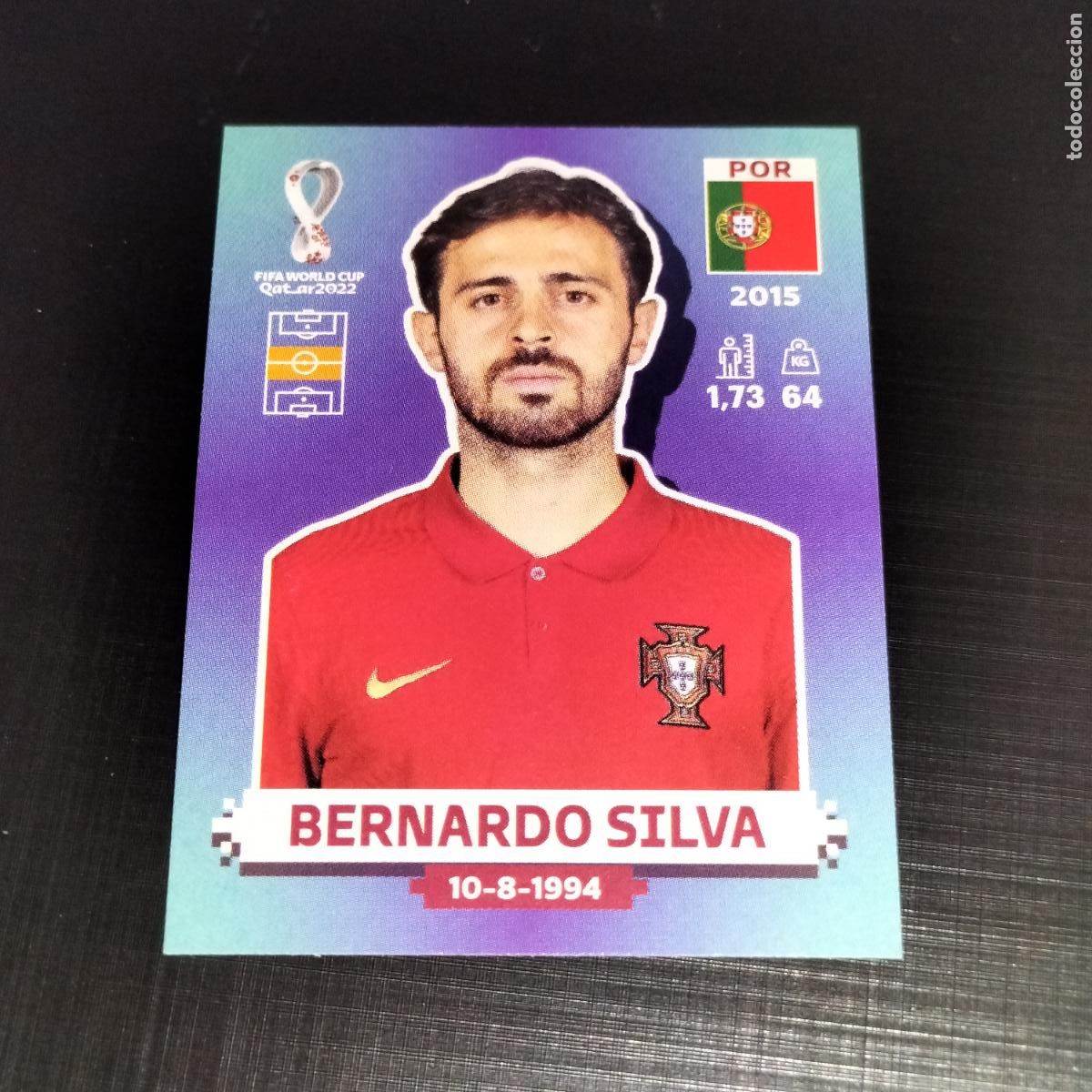Cartes &agrave; collectionner de Football: POR 11 BERNARDO SILVA PORTUGAL CROMOS STICKER MUNDIAL QTAR 22 2022 FIFA WORLD CUP PANINI