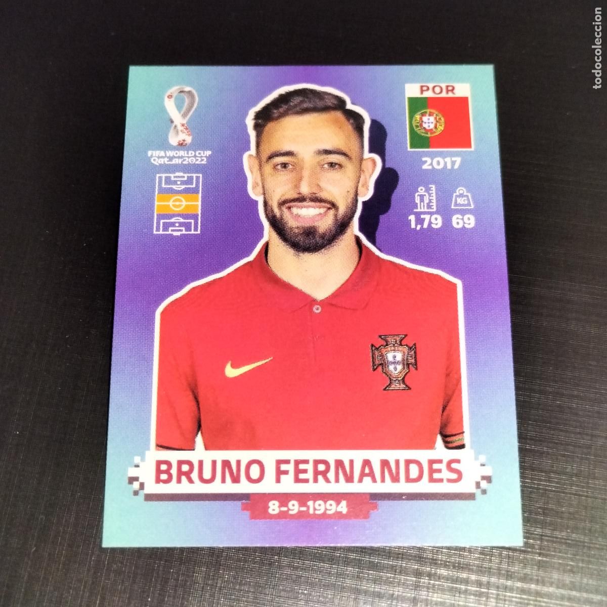 Cartes &agrave; collectionner de Football: POR 12 BRUNO FERNANDES PORTUGAL CROMOS STICKER MUNDIAL QTAR 22 2022 FIFA WORLD CUP PANINI