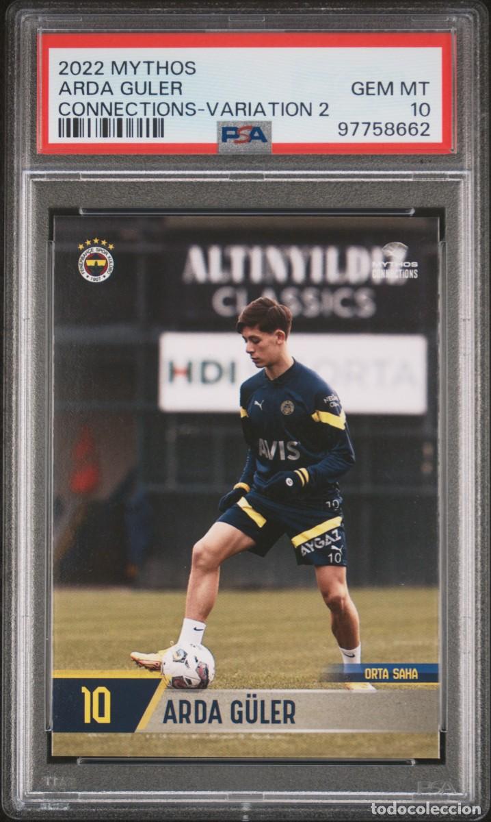 Cartes &agrave; collectionner de Football: True Rookie Arda Guler Fenerbah&ccedil;e Spor Kul&uuml;b&uuml; Mythos Today 2022 PSA 9