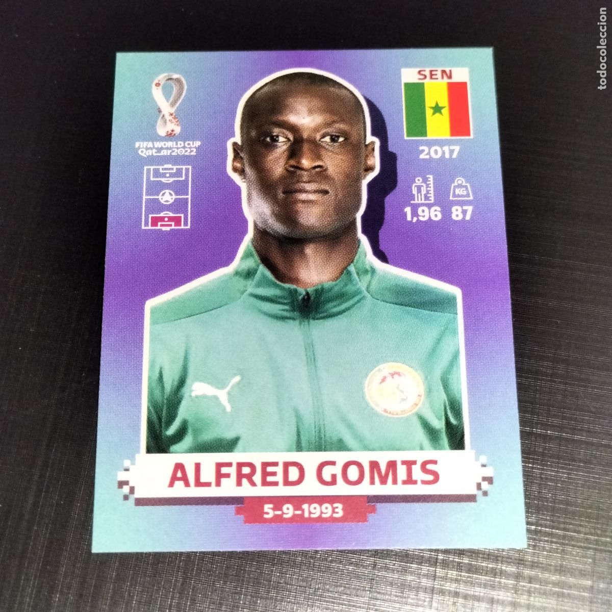Cromos de f&uacute;tbol: SEN 4 ALFRED GOMIS SENEGAL CROMOS STICKER MUNDIAL QTAR 22 2022 FIFA WORLD CUP PANINI