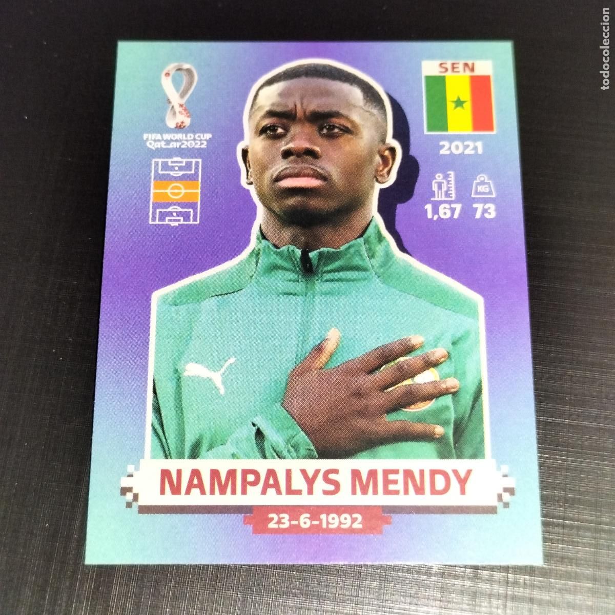 Cromos de f&uacute;tbol: SEN 15 NAMPALYS MENDY SENEGAL CROMOS STICKER MUNDIAL QTAR 22 2022 FIFA WORLD CUP PANINI
