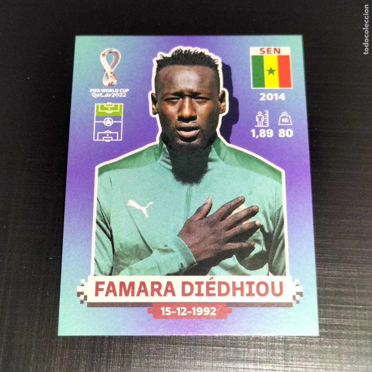 Cromos de f&uacute;tbol: SEN 17 FAMARA DIEDHIOU SENEGAL CROMOS STICKER MUNDIAL QTAR 22 2022 FIFA WORLD CUP PANINI
